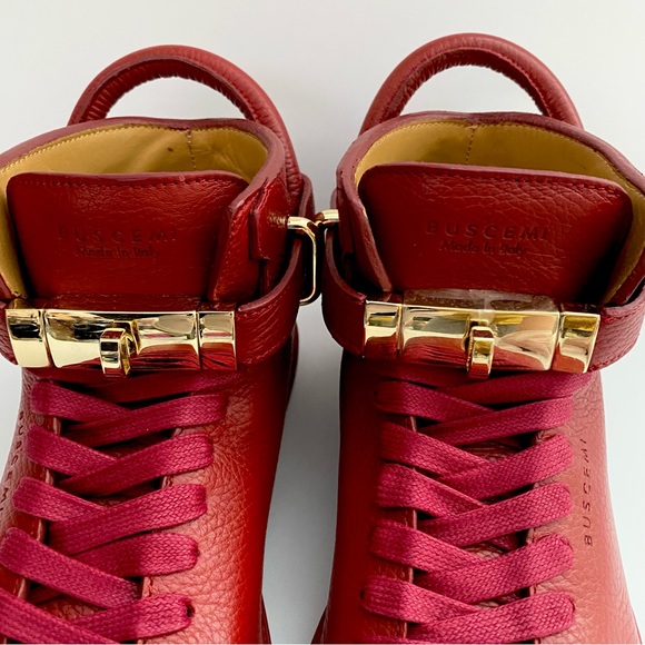 NWT: BUSCEMI Alce Dark Red Maroon Sneakers Men EU 40 (US 7) - Picture 10 of 11